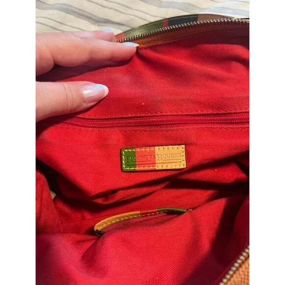 Vintage Dooney & Burke Canvas Satchel Hand Bag - Picture 6 of 13